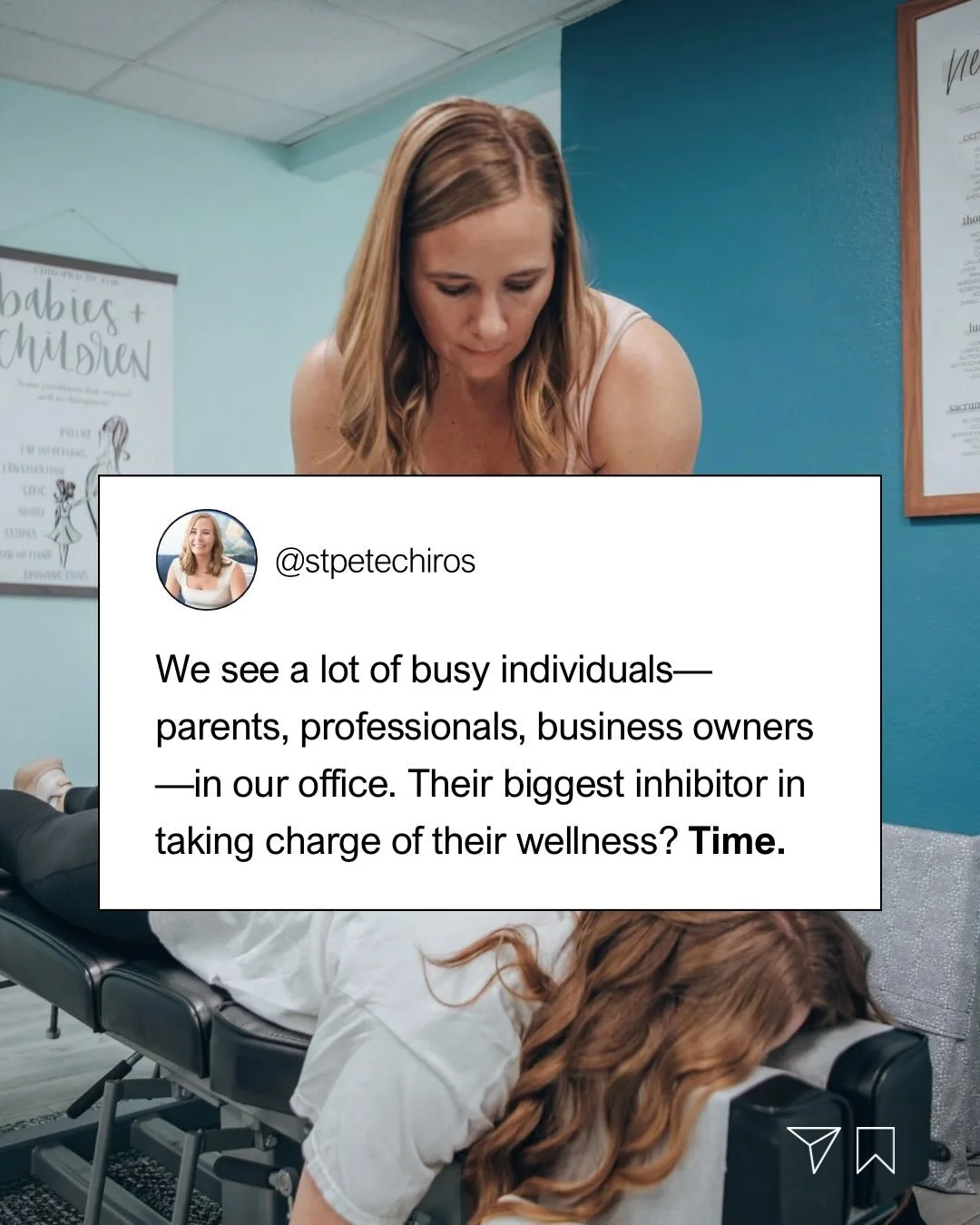 If your schedule is the only thing standing between you and feeling better, we want you to know that's a totally solvable problem.

Most people are surprised by how much can shift in a single visit with us. Not because we're rushing through care, but