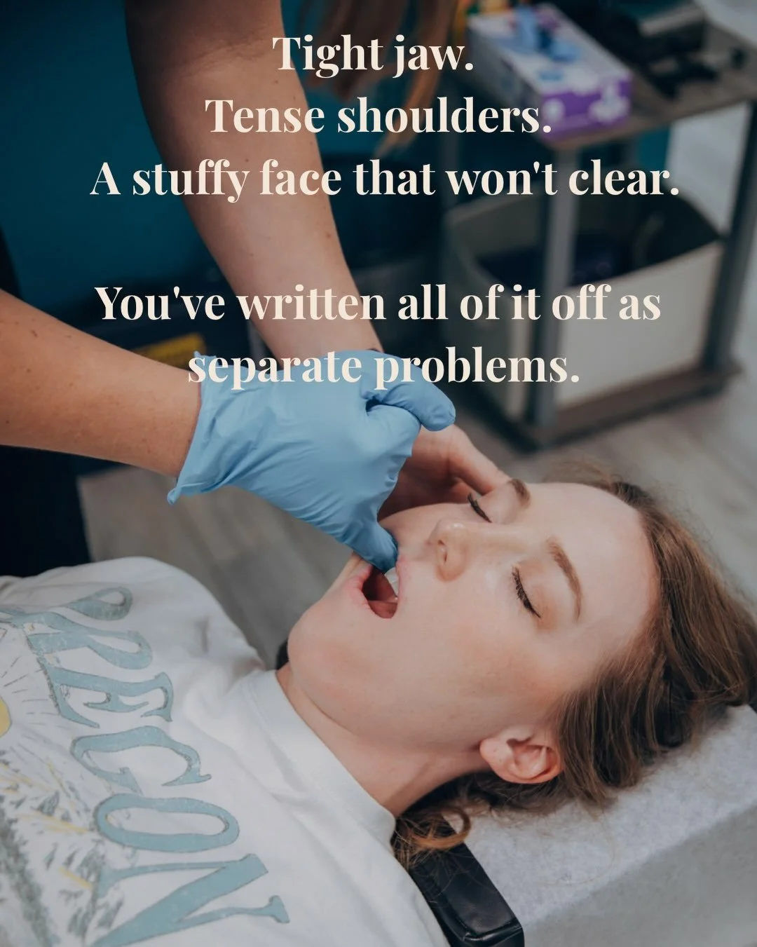 Picture this: it&rsquo;s 4pm, your jaw has been clenched since your first meeting, your shoulders are somewhere up by your ears, and your face feels stuffy even though you don&rsquo;t have a cold.

You&rsquo;ve probably treated these like five separa