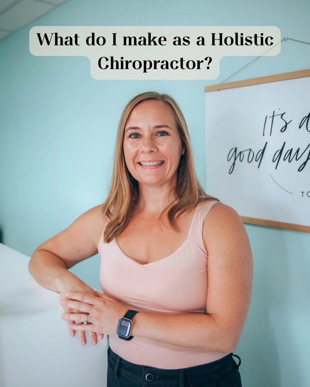 People ask what I make as a holistic chiropractor 🩵

Here's the real answer.

I make moms feel validated when everyone else told them they were overreacting.

I make babies more comfortable in their own bodies.

I make families feel understood inste