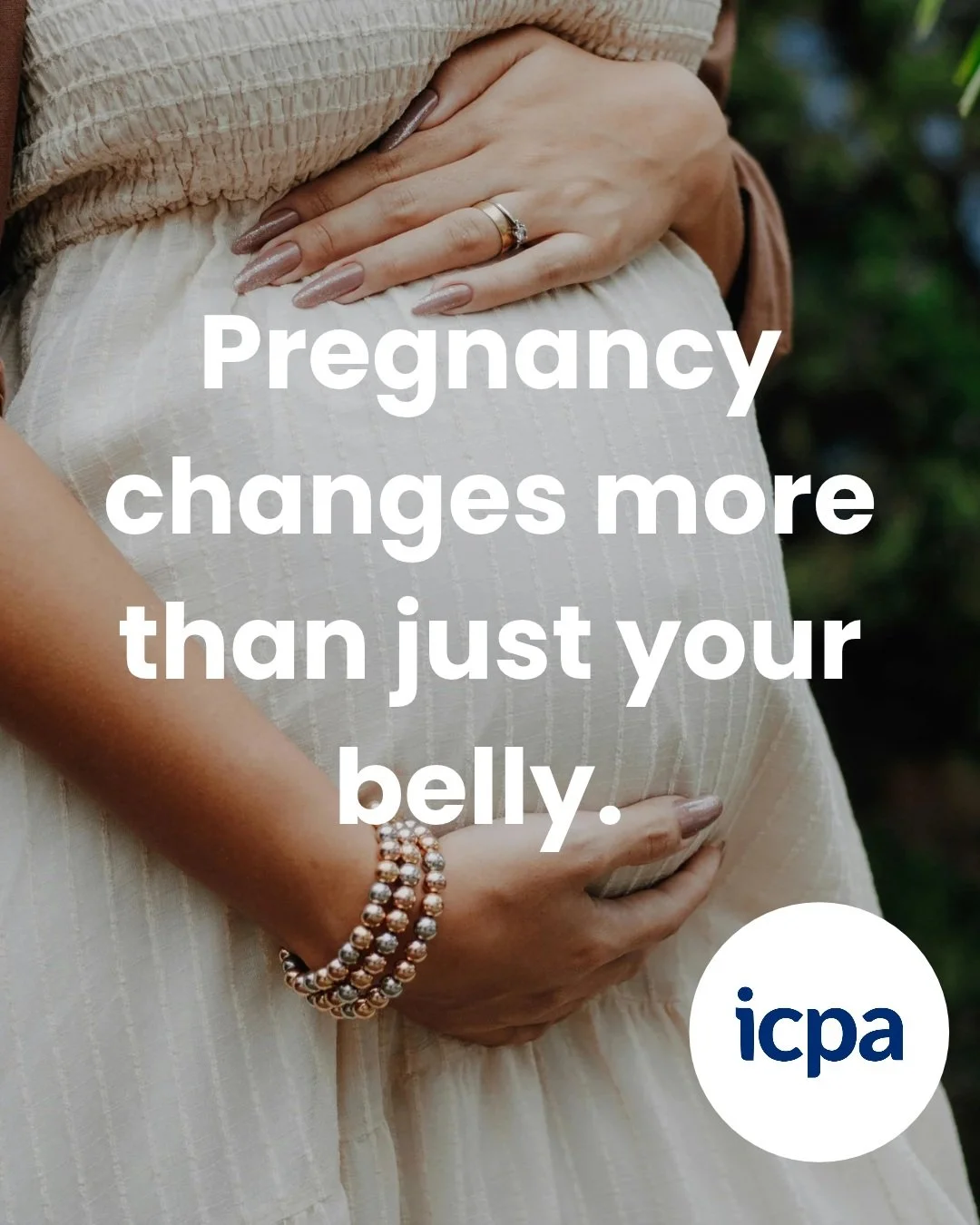 Pregnancy changes more than just your belly.

Everyone talks about the bump. Hardly anyone talks about what's happening underneath it.

While your baby grows, your body is rebuilding itself to make room:

✨ A hormone called relaxin loosens your ligam