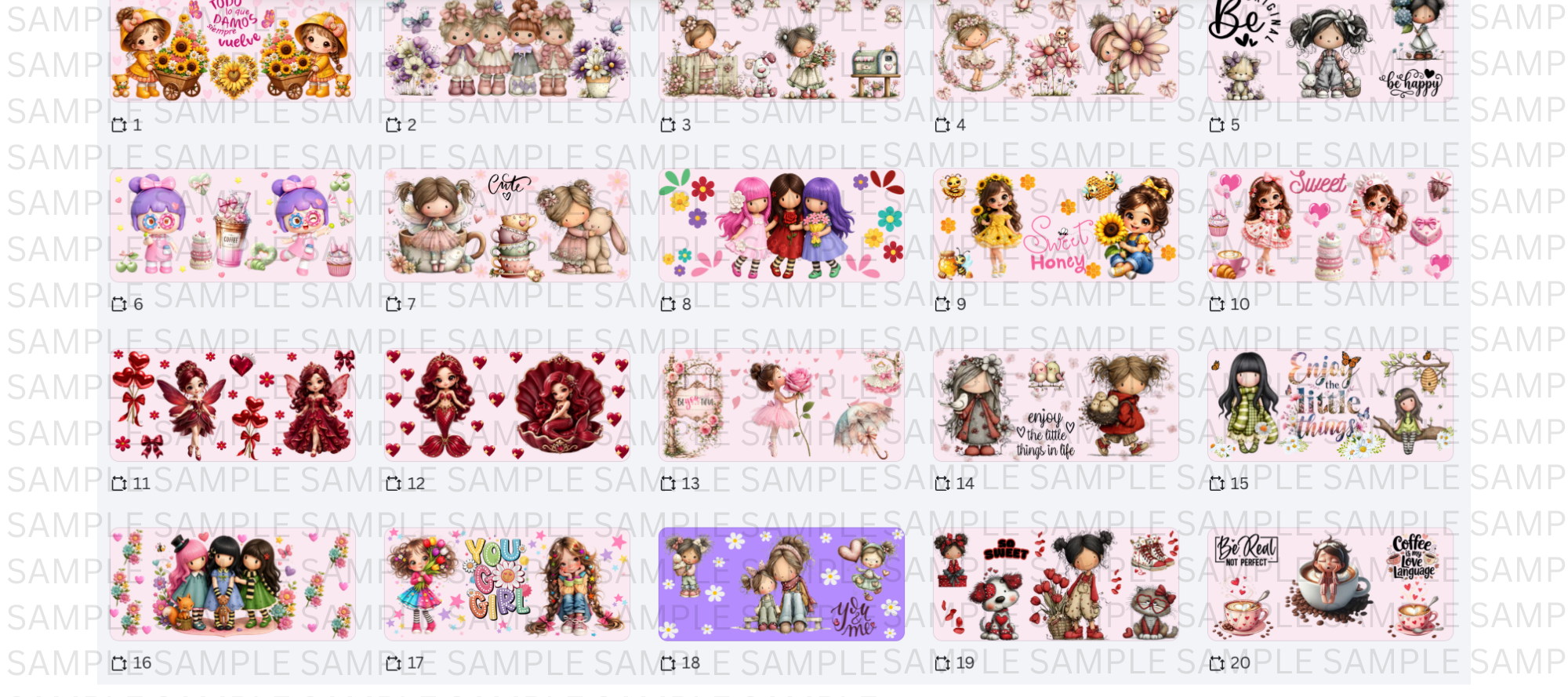 wraps de Dolls para vasos (20 count)