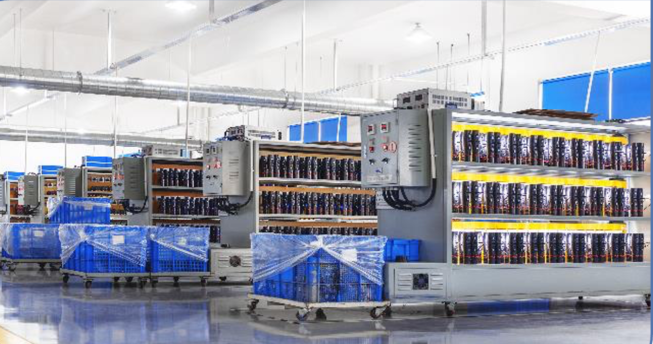 Factory aging line for LED lighting quality follow-up and production consistency