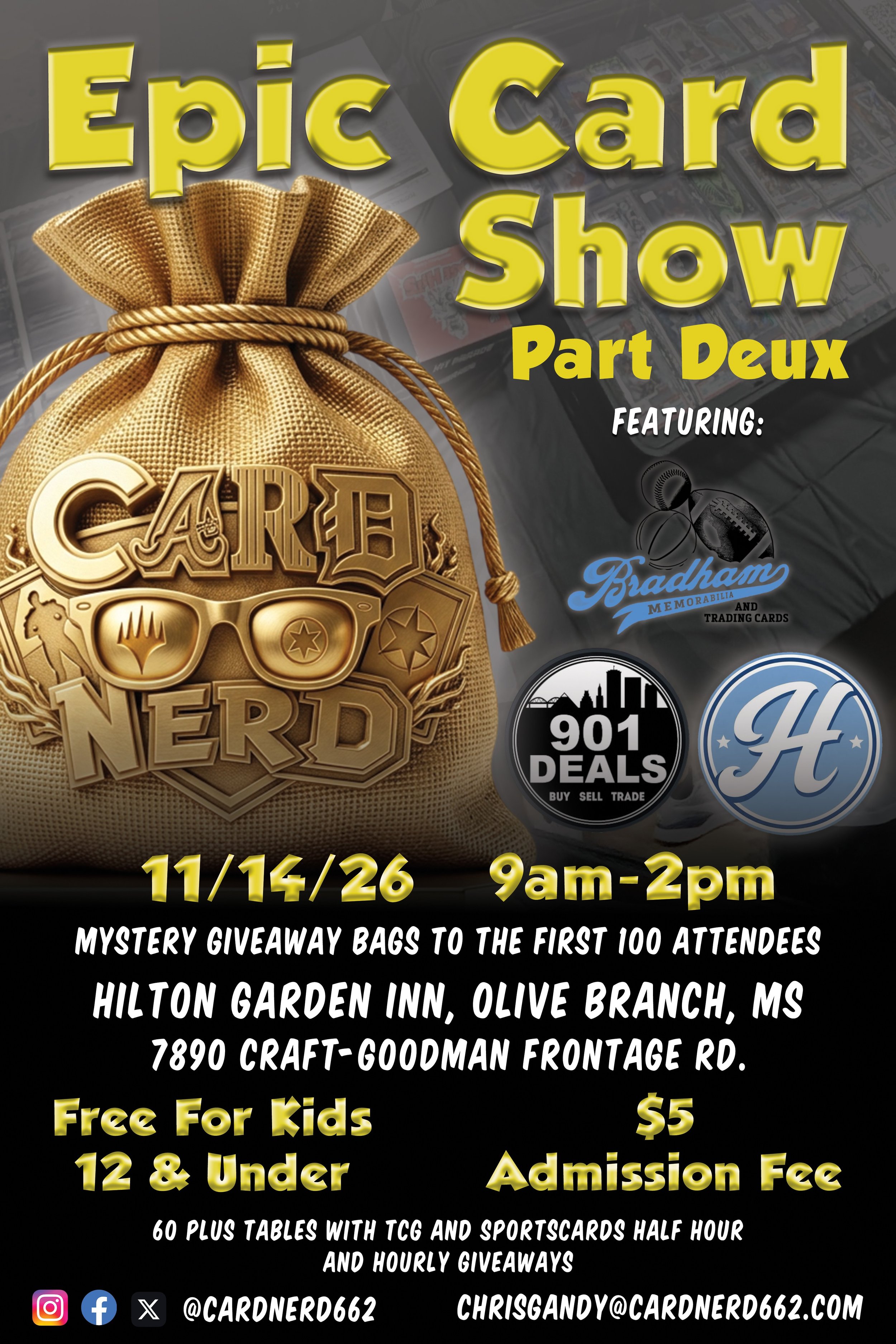 NOV 14th Card Show Table 1