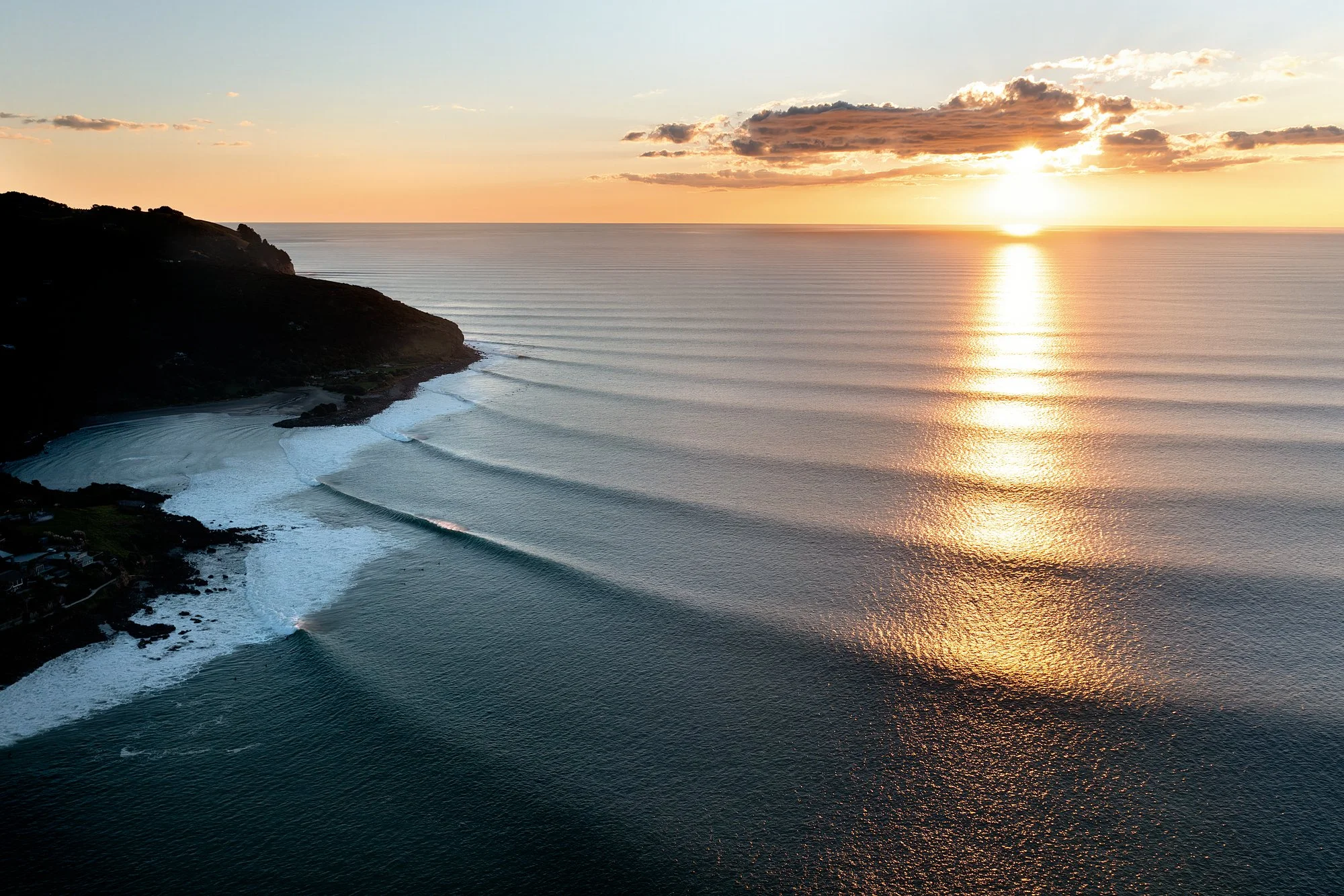 GOLDEN CORDUROY

Swell lines wrapping around the headland, hitting Whale Bay and Indicators as the setting sun catches every peak. Captured in Raglan, NZ.

Limited Edition Fine Art Print. Click to view sizes.