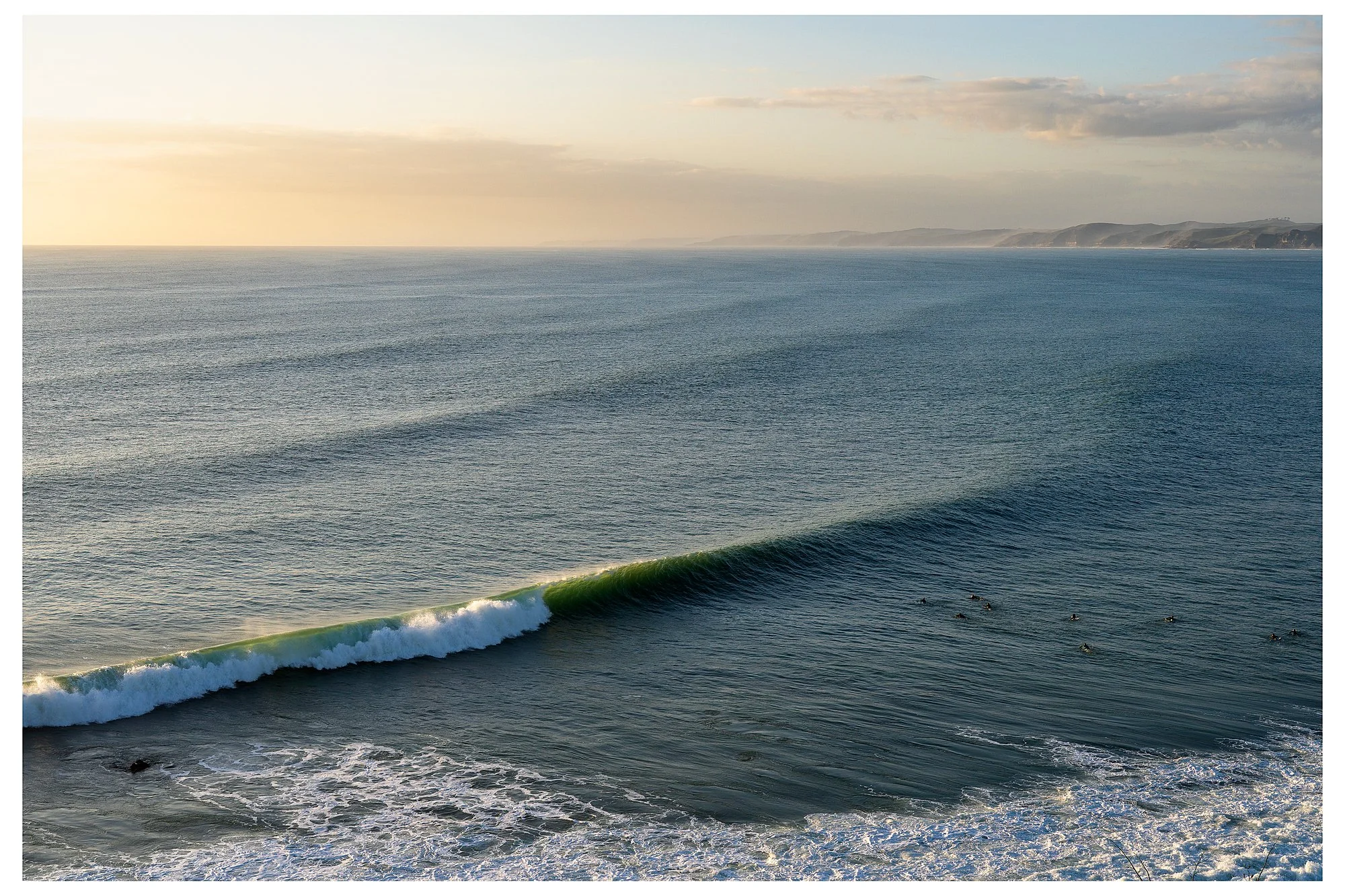 BACKLIT AT BONES, Raglan NZ

A beautiful, unridden wave glows in the evening sunlight at Manu Bay. As the day fades into gold, the ocean turns to liquid light, catching the spray in a soft, backlit haze. This moment captures the quiet side of Raglan’