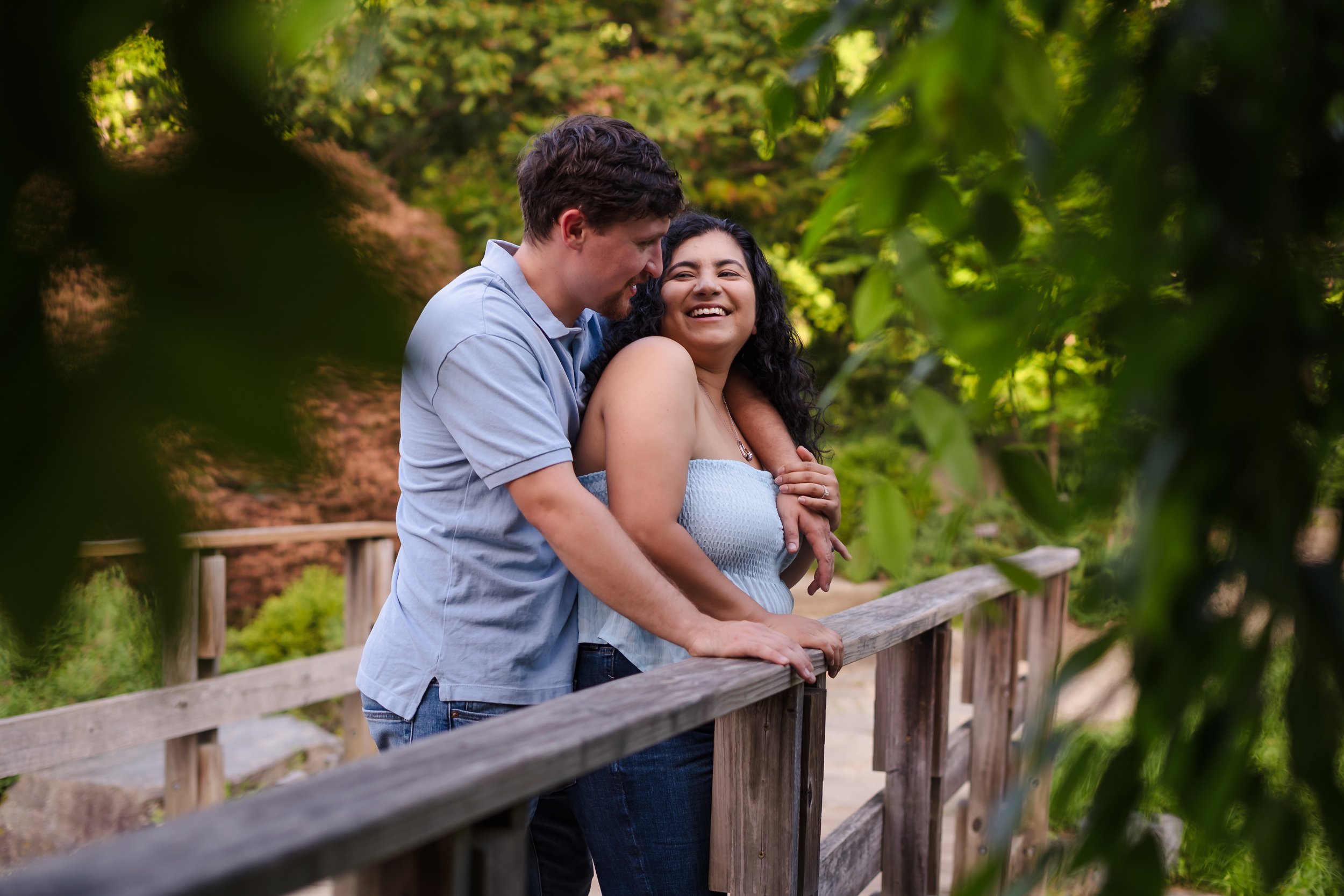 BROOKSIDE GARDENS DRAMATIC NIGHTIME ENGAGEMENT PHOTOS IN MARYLAND | IRIS &amp; KRIS 