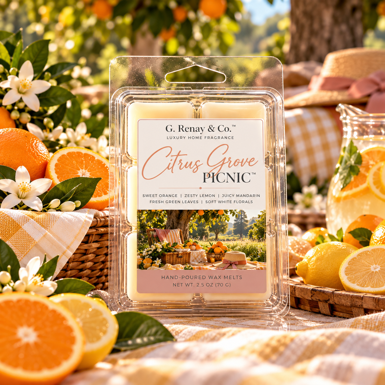 Citrus Grove Picnic™ Wax Melt Clamshell