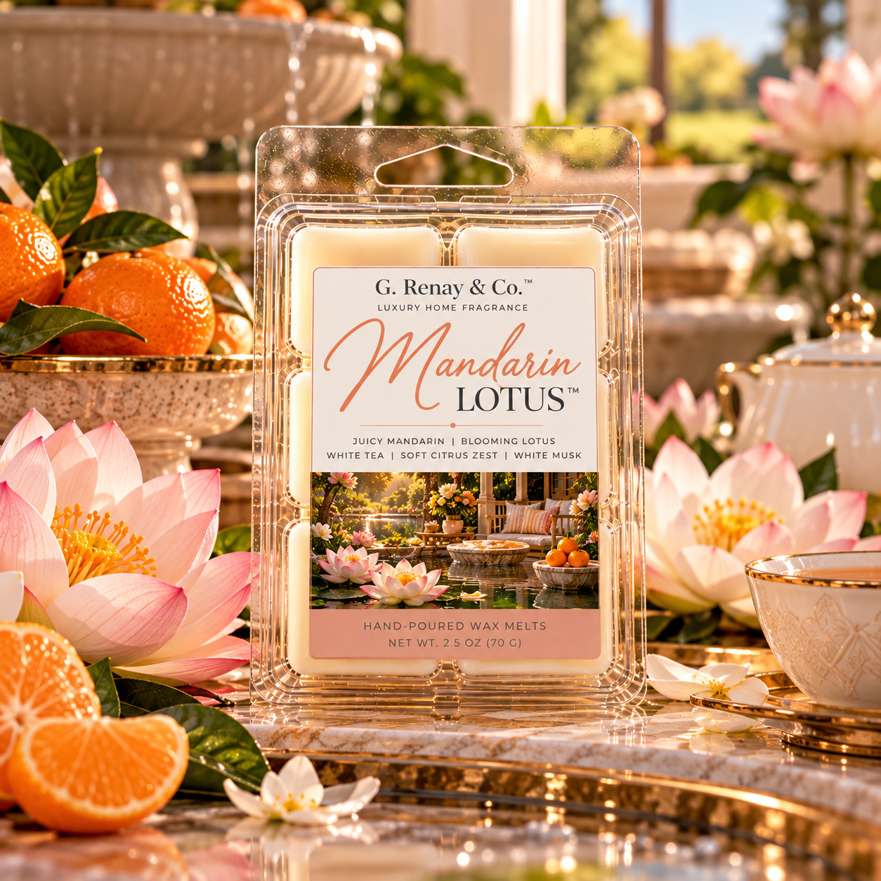 Mandarin Lotus™ Wax Melt Clamshell