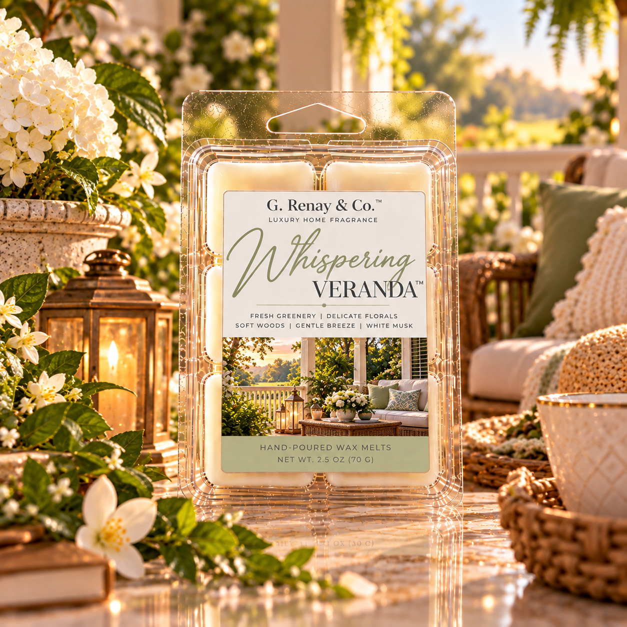 Whispering Veranda™ Wax Melt Clamshell