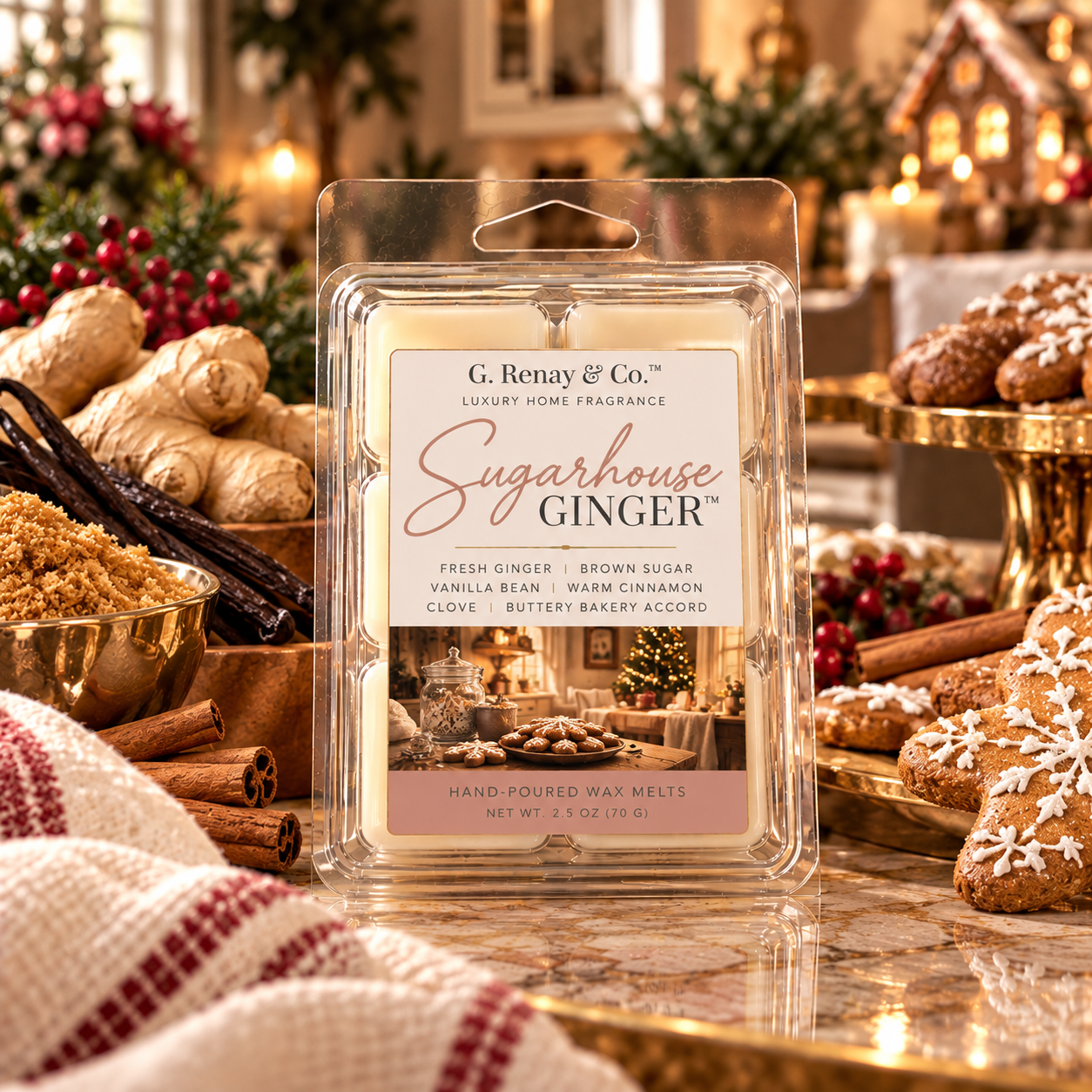 Sugarhouse Ginger™ Wax Melt Clamshell