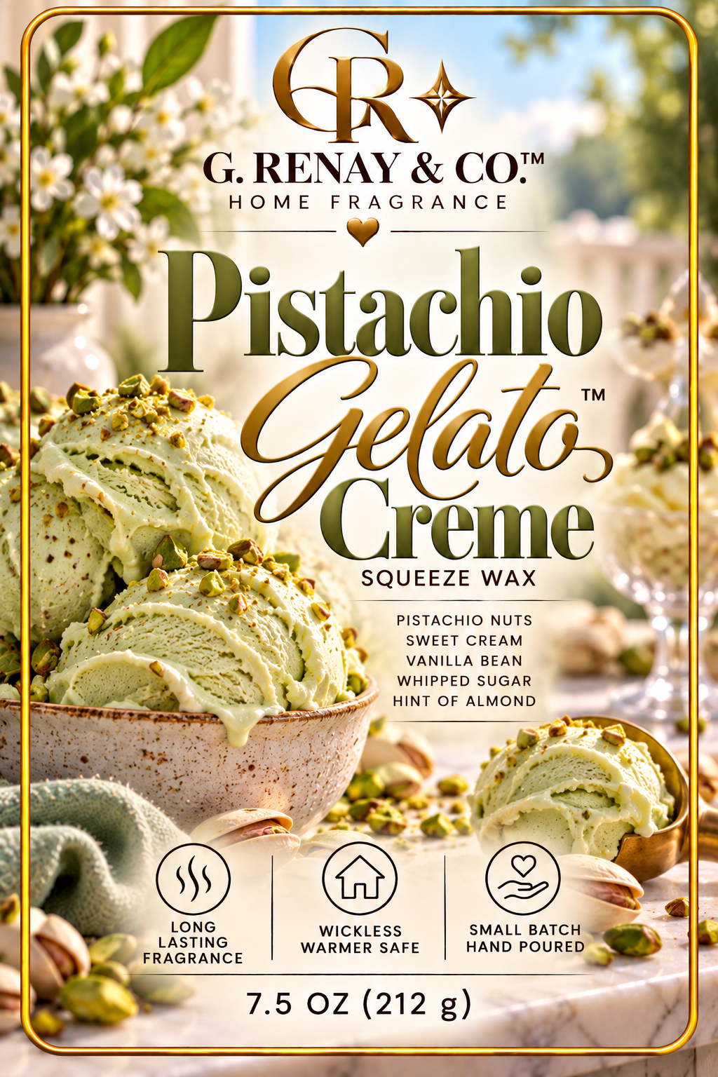 Pistachio Gelato Crème™ Squeezable Wax 7.5 oz