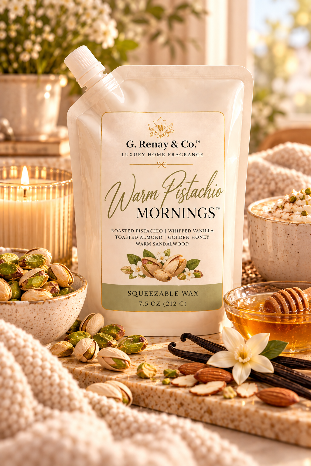 Warm Pistachio Mornings™ Squeezable Wax 7.5 oz