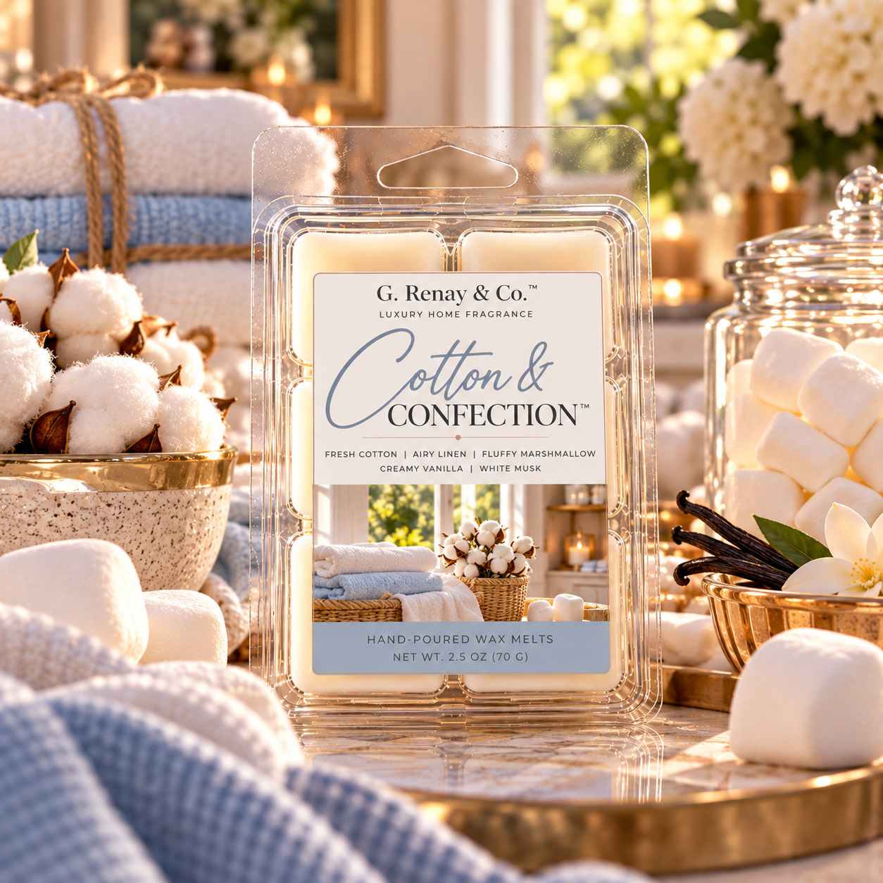 Cotton & Confection™ Wax Melt Clamshell