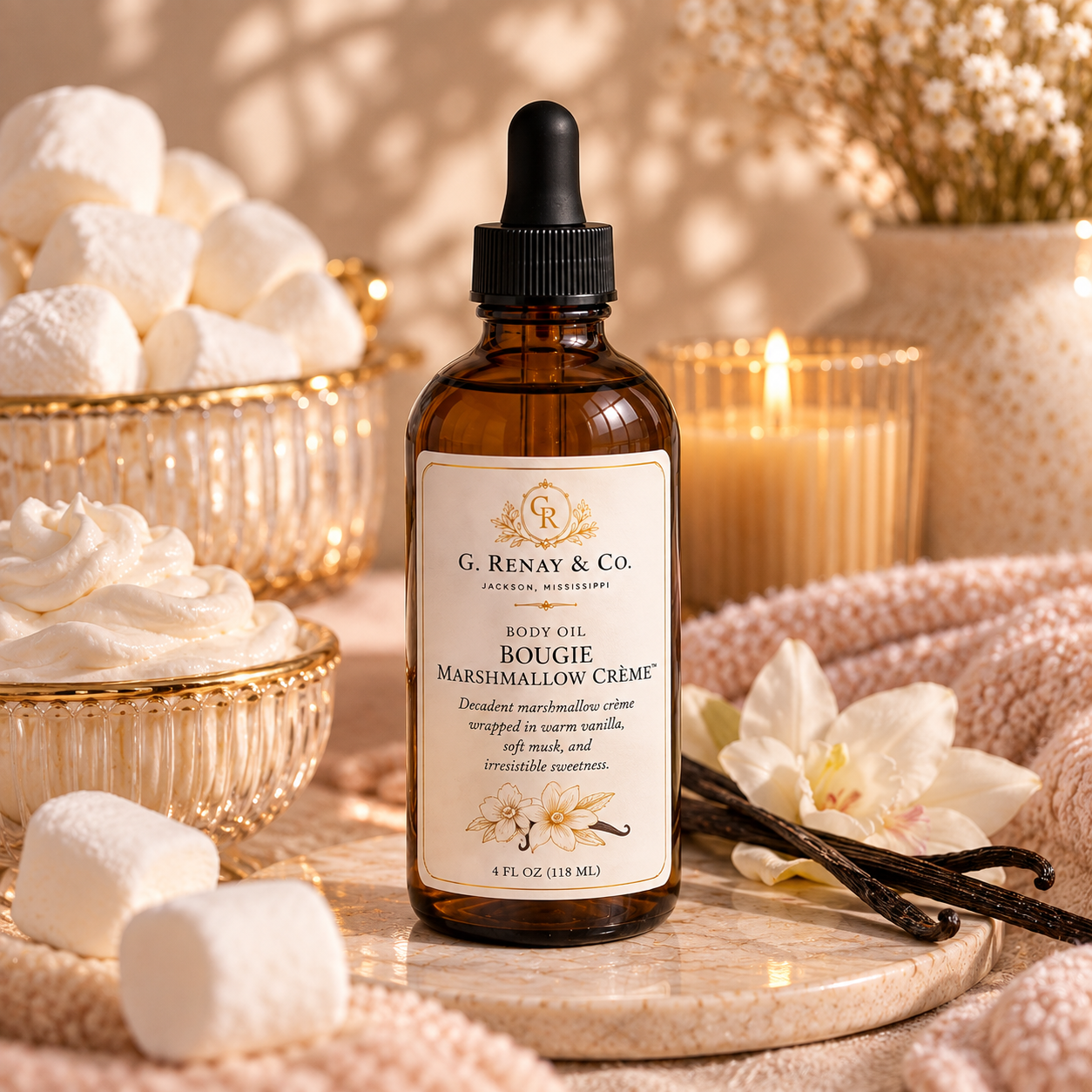Bougie Marshmallow Creme™ Luxury Body Oil