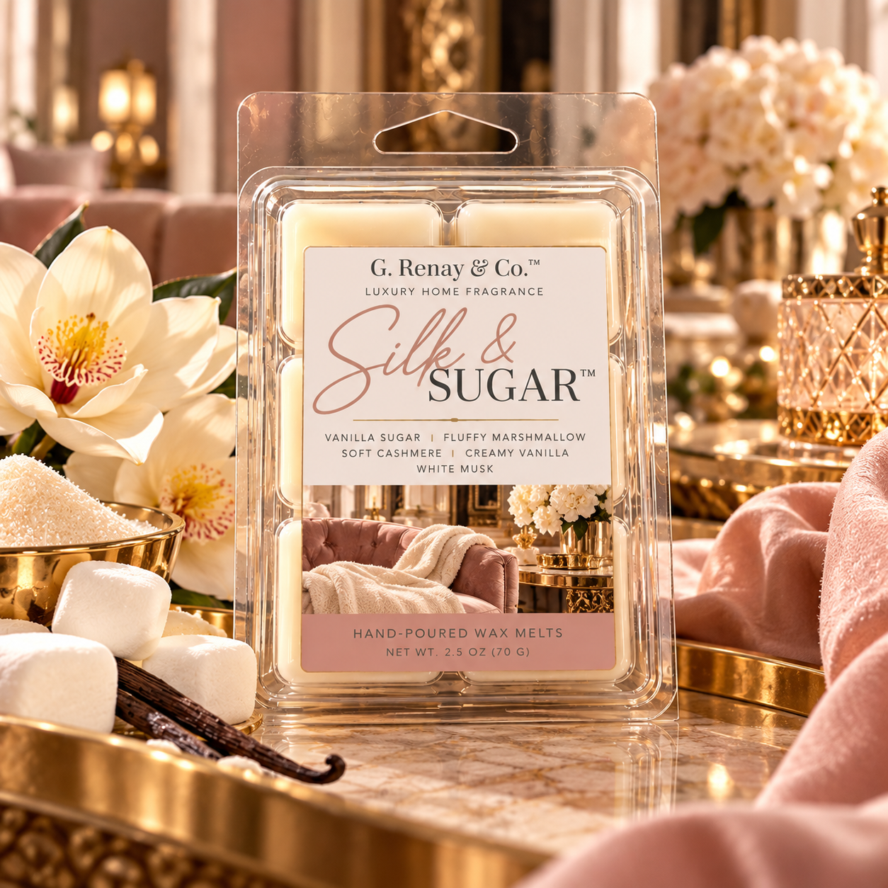 Silk & Sugar™ Wax Melt Clamshell