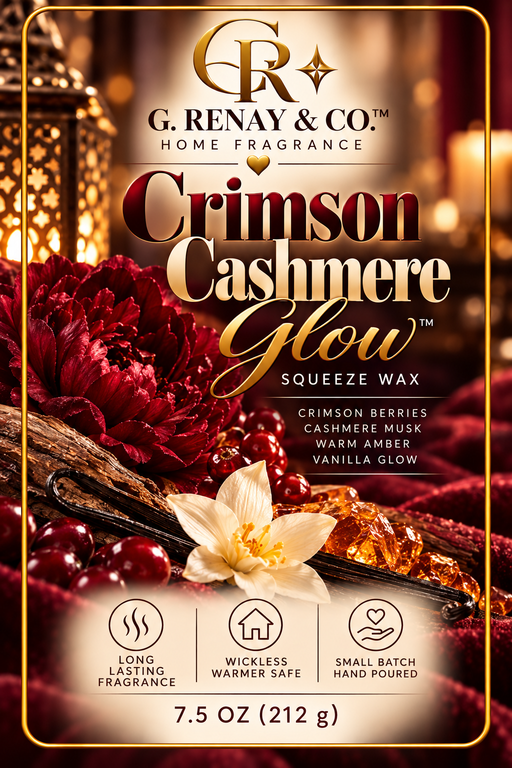 Crimson Cashmere Glow™ Squeezable Wax 7.5 oz