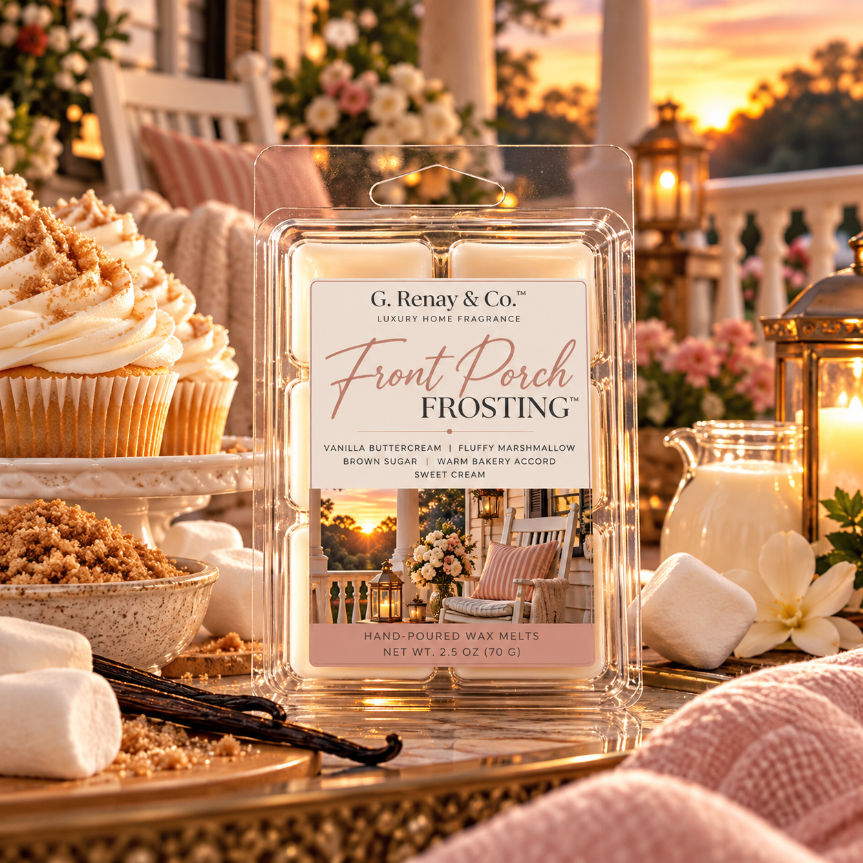 Front Porch Frosting™ Wax Melt Clamshell