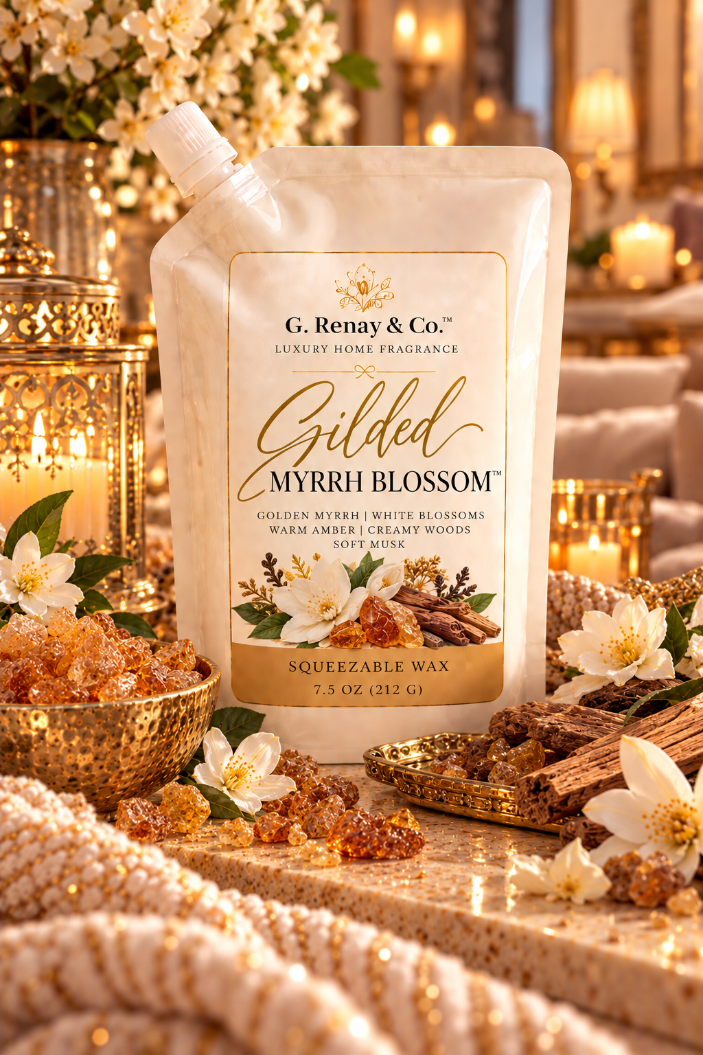 Gilded Myrrh Blossom™ Squeezable Wax 7.5 oz