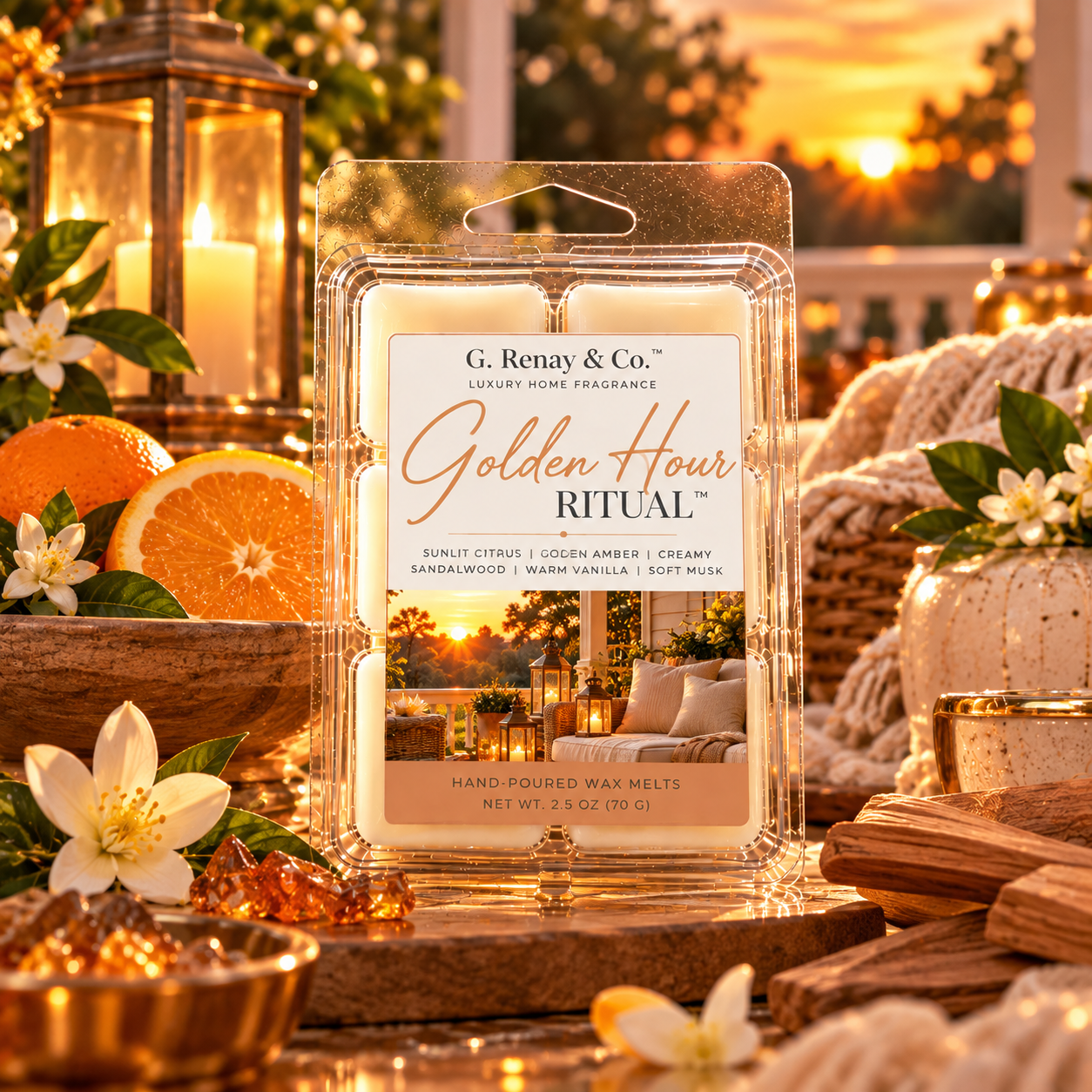 Golden Hour Ritual™ Wax Melt Clamshell