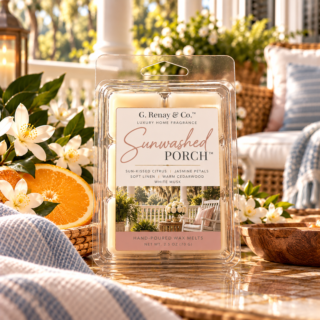 Sunwashed Porch™ Wax Melt Clamshell