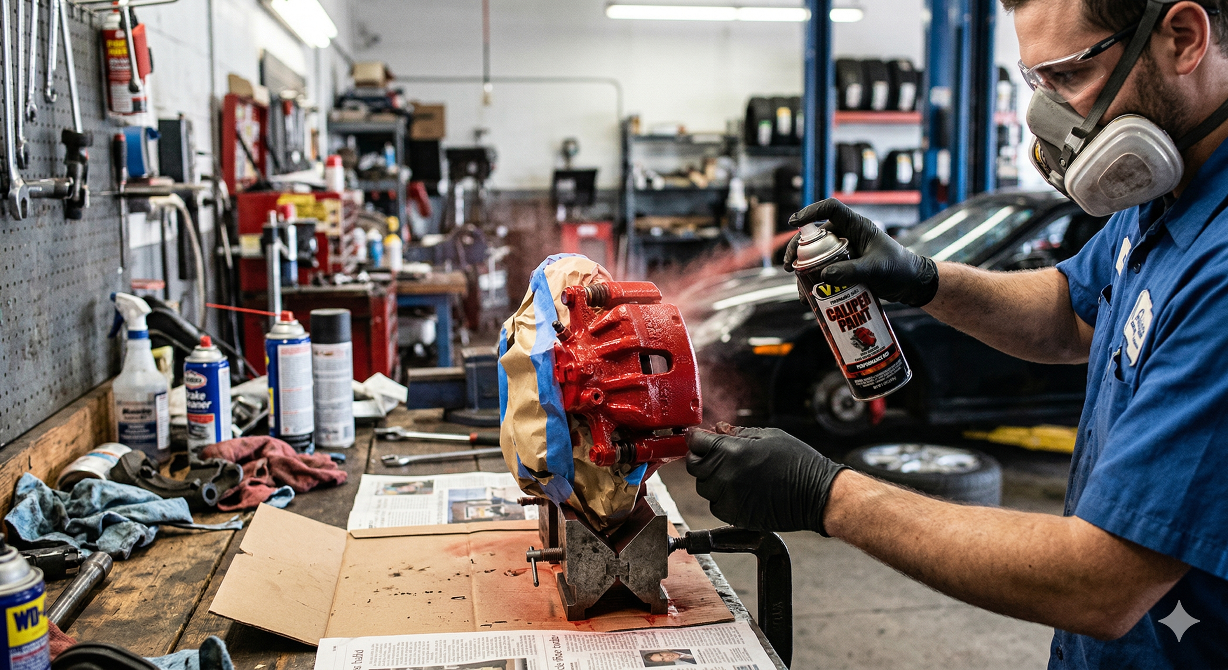 Professional Brake Caliper Painting