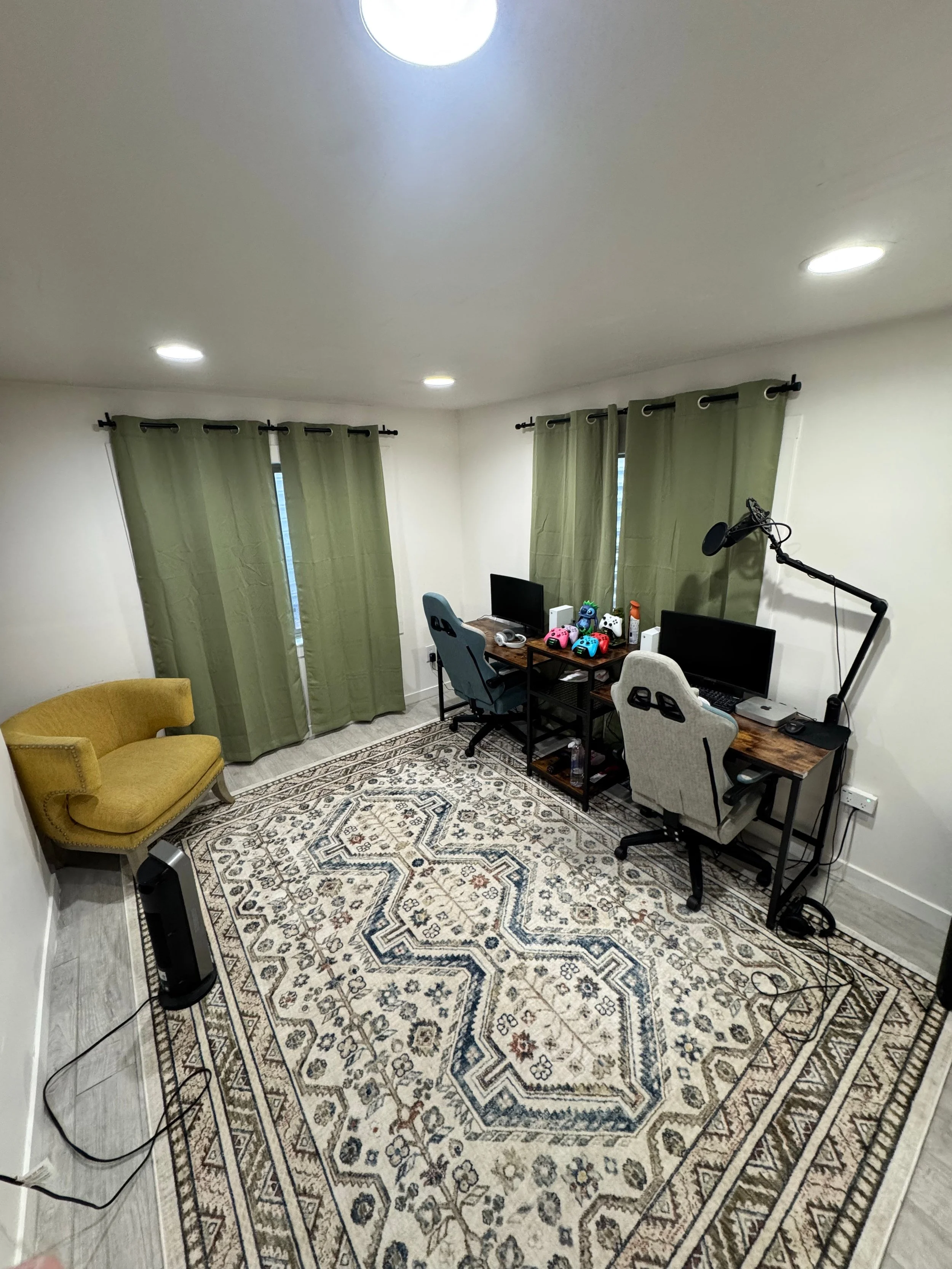 finished basement game room/office 