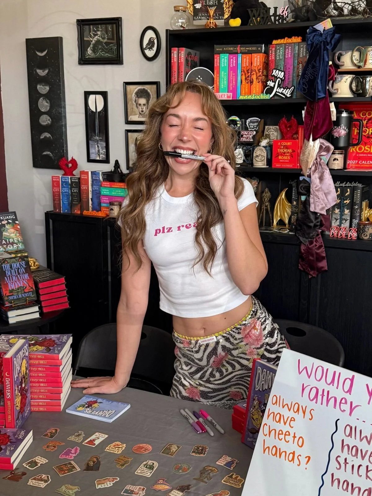 Shoutout to @bookish.cafe.orlando for letting me spend the day signing books, chatting birds, and lamenting about paper straws!! I&rsquo;m at the point where my name looks spelled wrong after writing it a few dozen times, so marking today as a succes