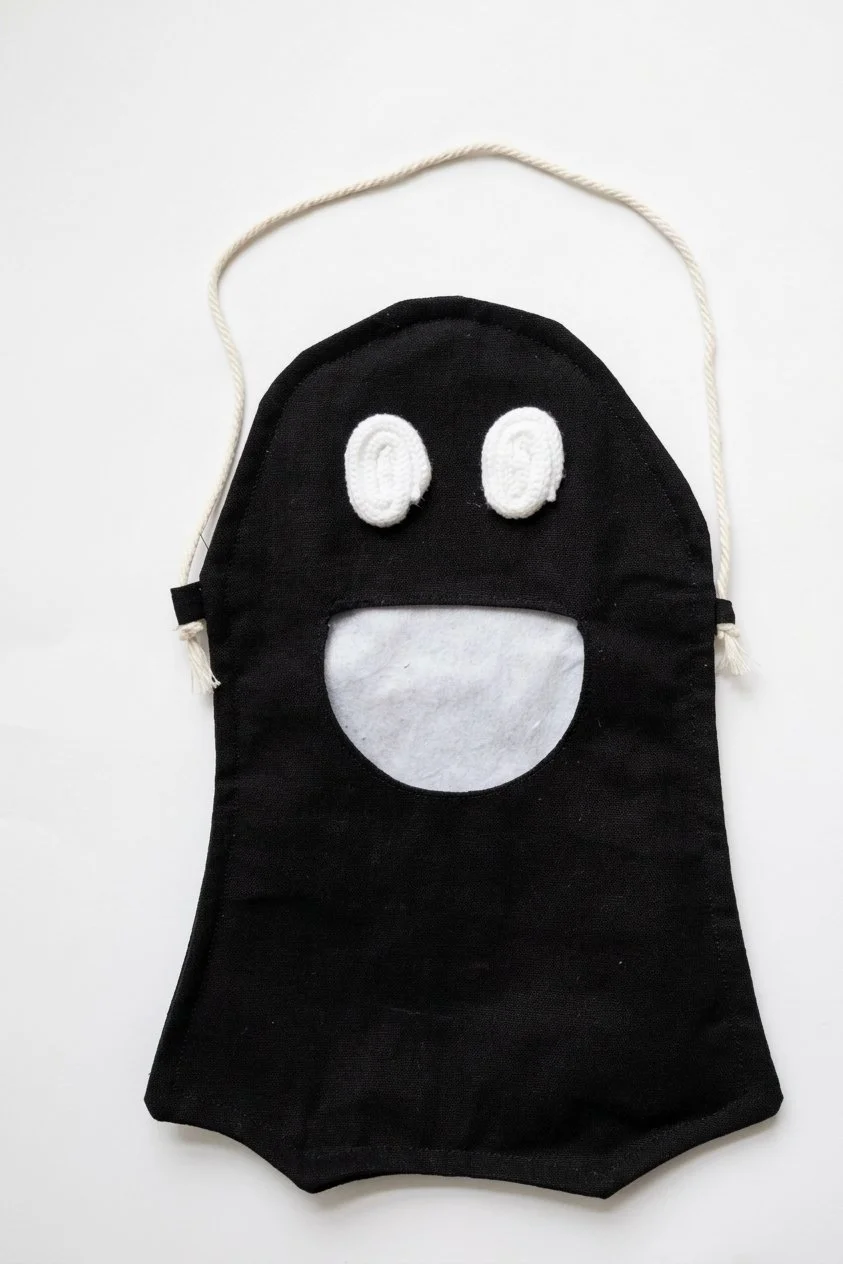 Boo Bag- Black with White Eyes