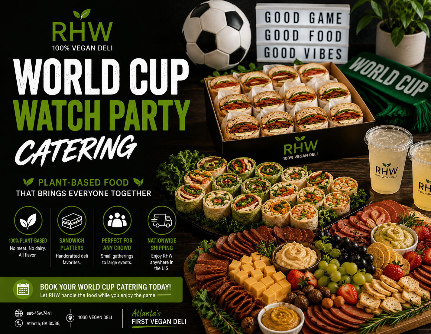 Where to Get Your FIFA World Cup Watch Party Catered in Atlanta