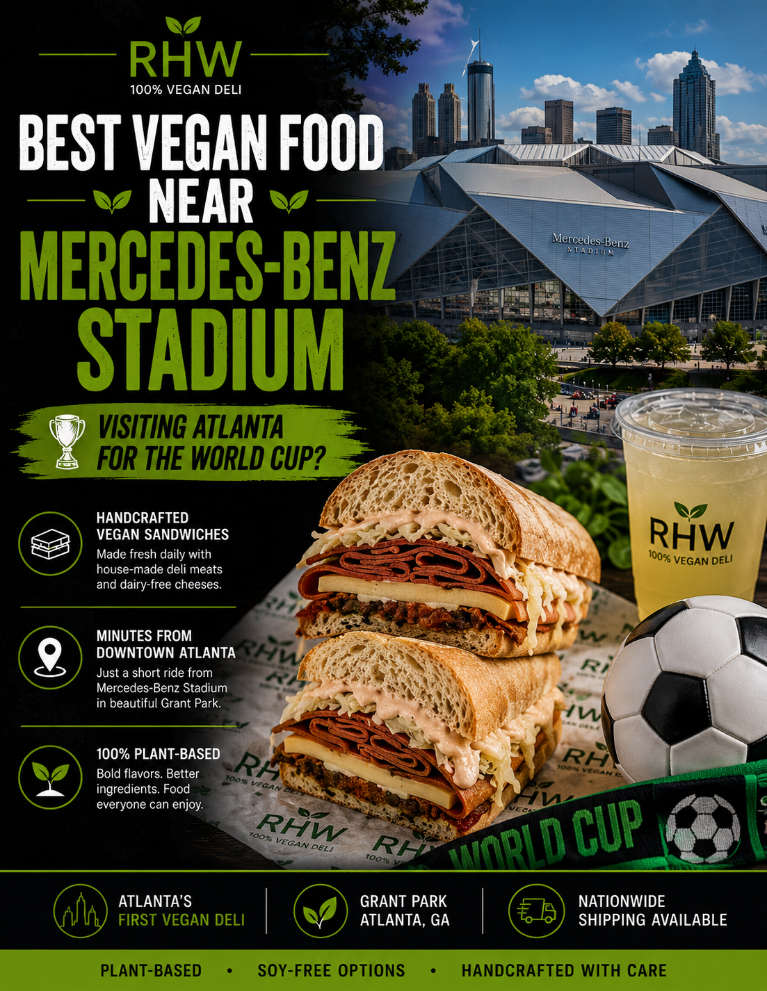 Best Vegan Food Near Mercedes-Benz Stadium During the World Cup