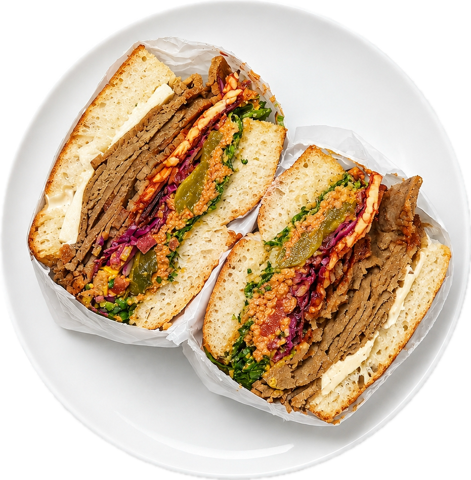 House made vegan sandwich from RHW