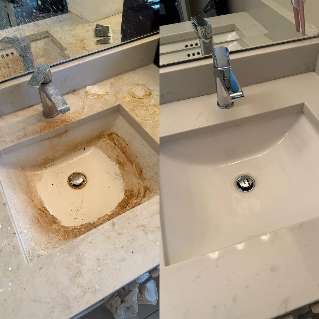 Before - After sink cleaning