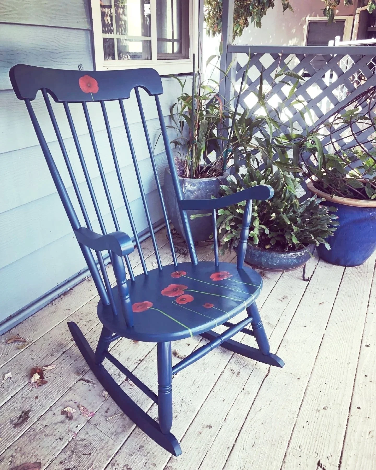 Front porch rocking chair after. 
