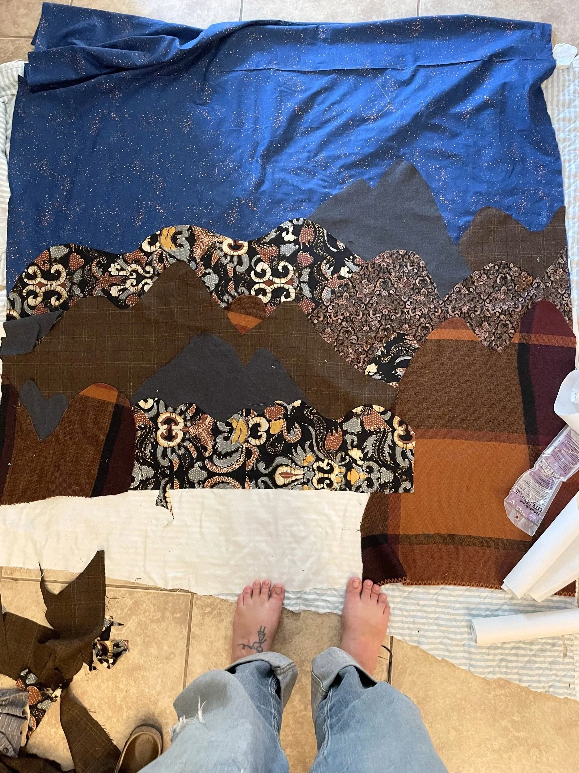Yeah, that one time I tried fabric collage