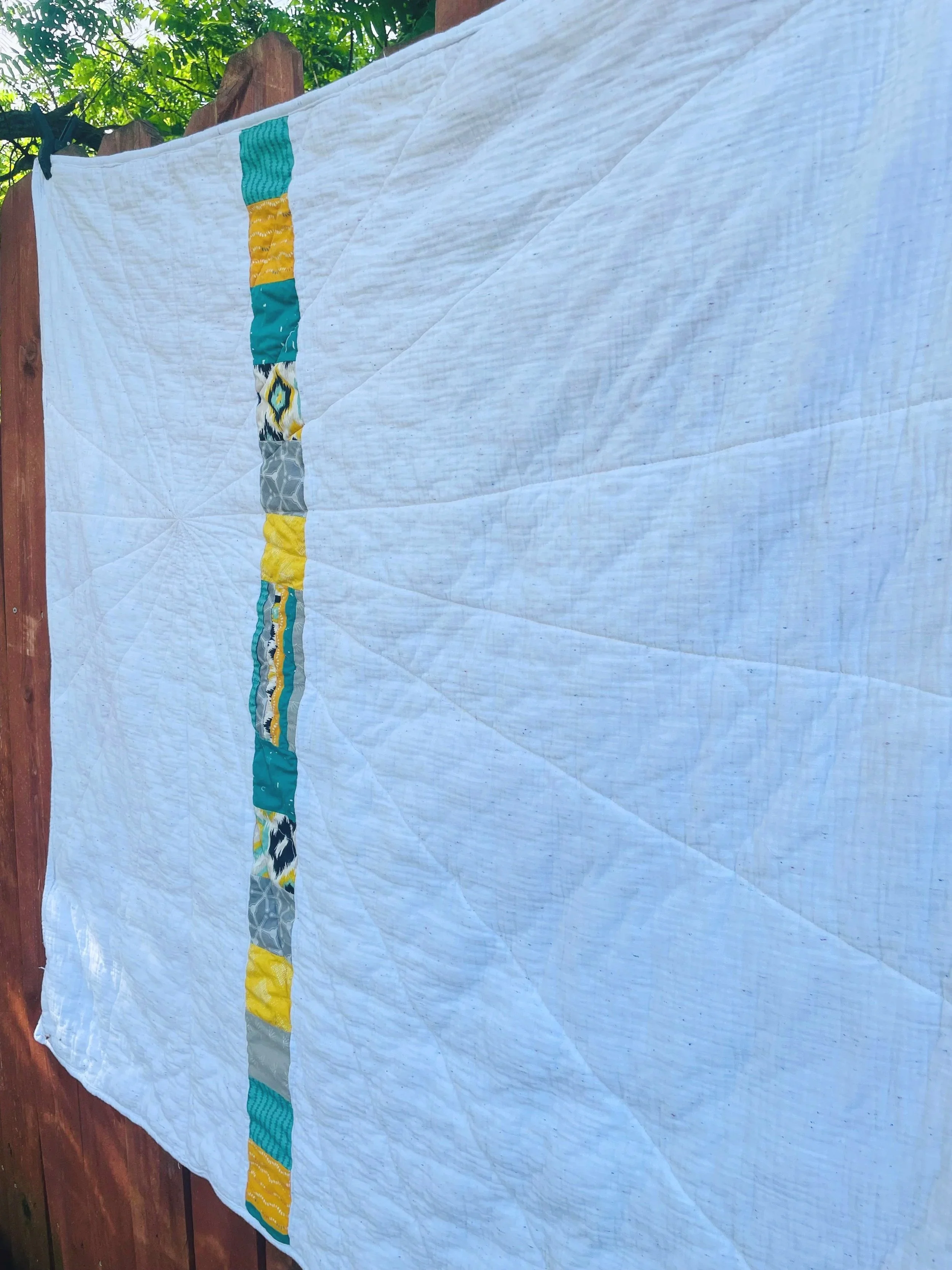Back of the quilt. 
