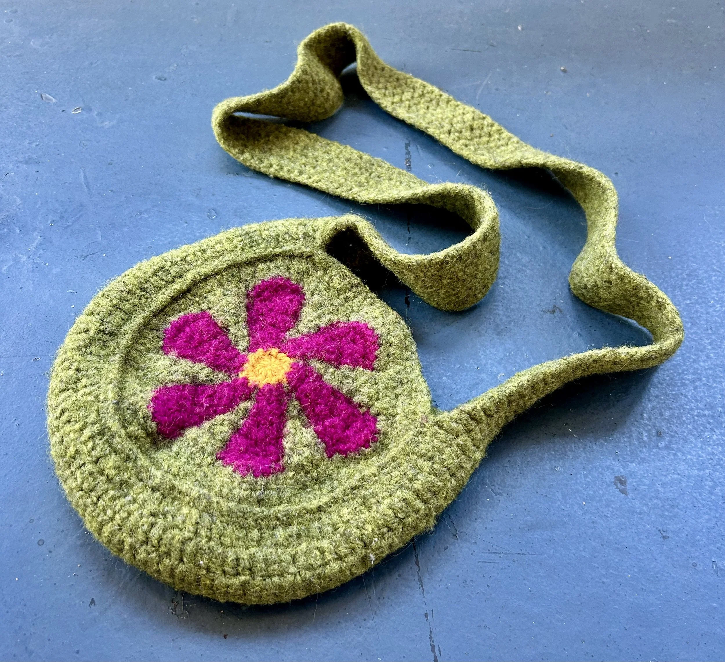 Felted Flower Purse