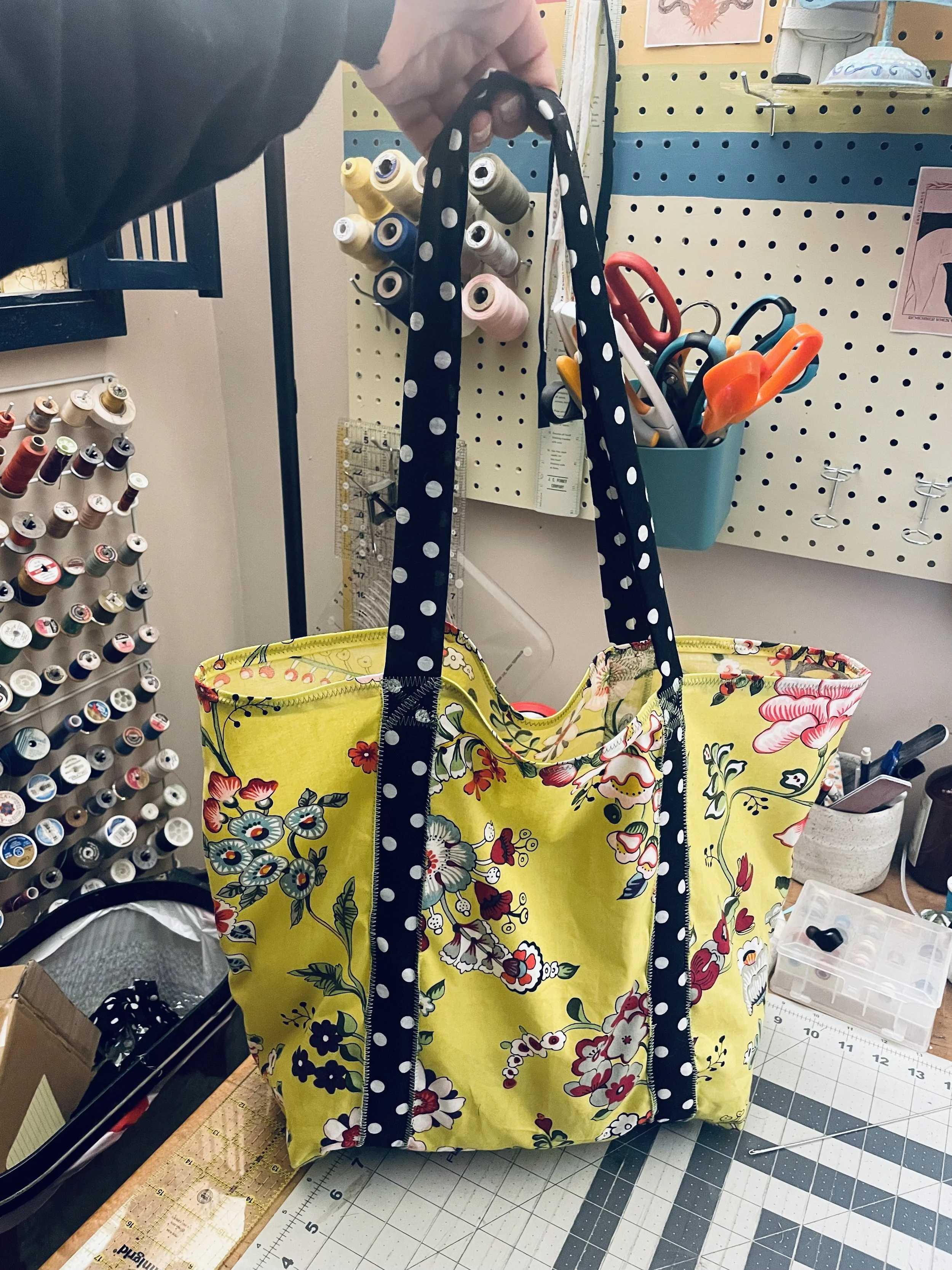 Self drafted market bag.