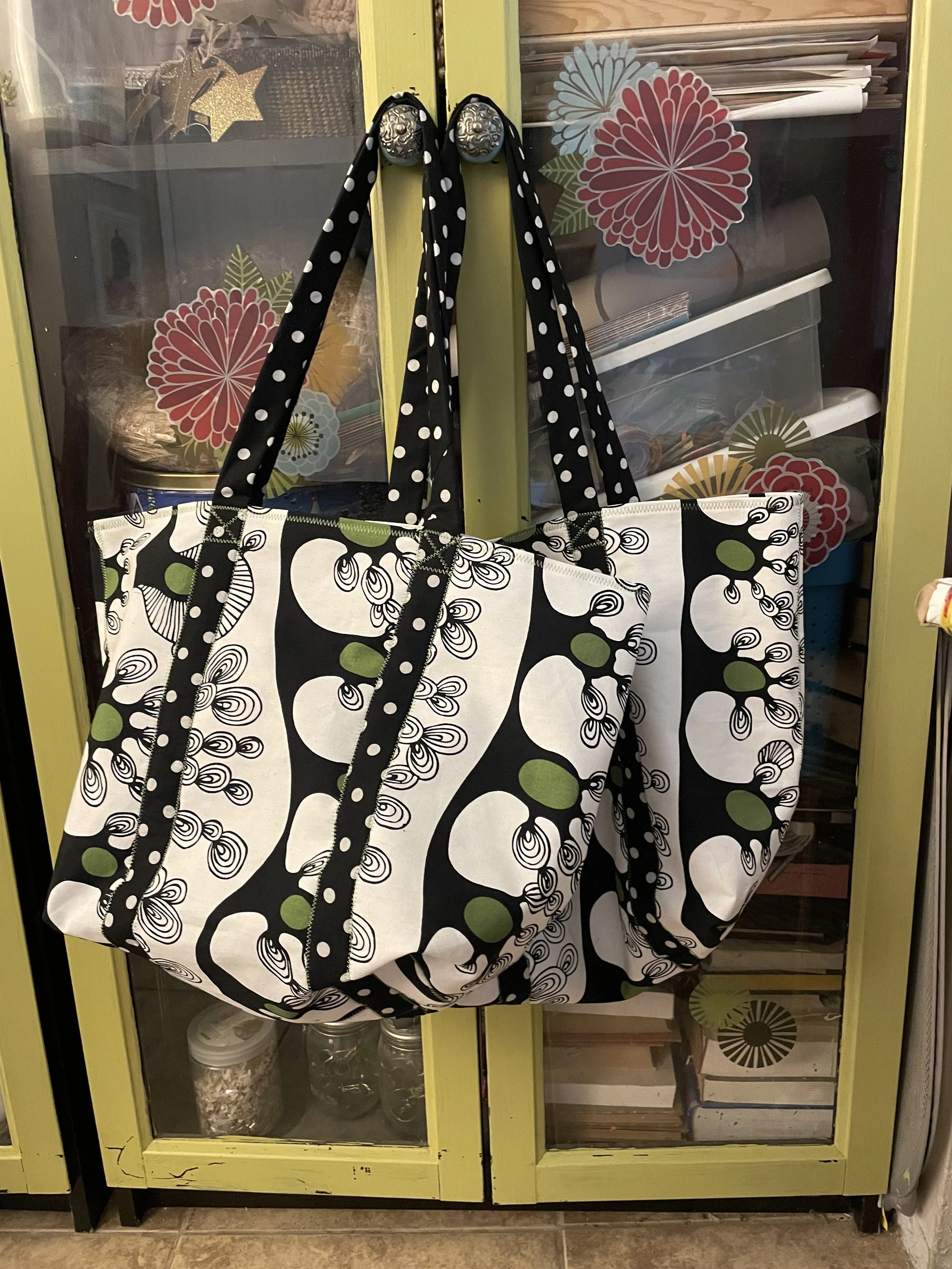 Me made market bags.