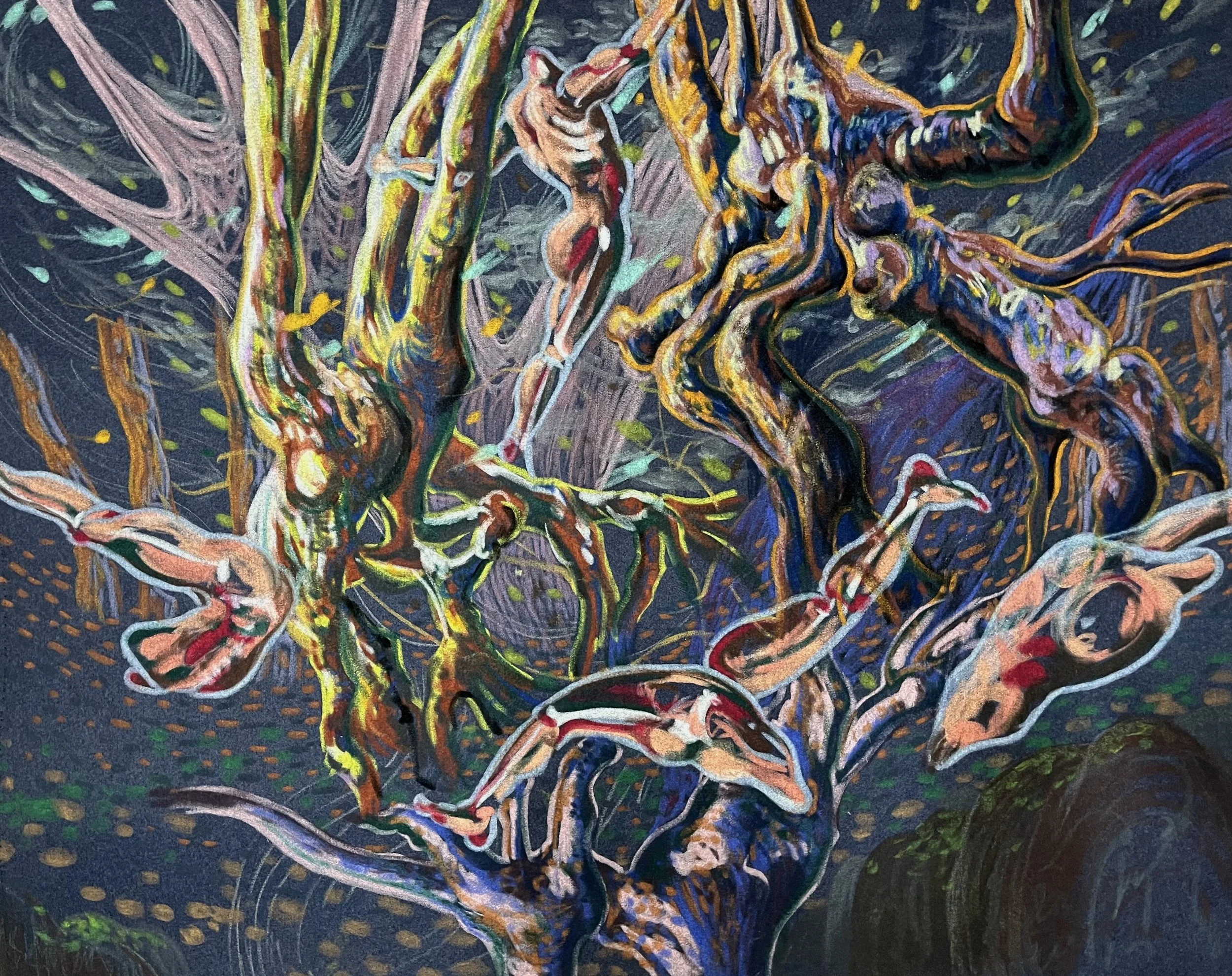 끝의 ARF7. 2022,펠트에 오일파스텔, 90x110cm.jpeg