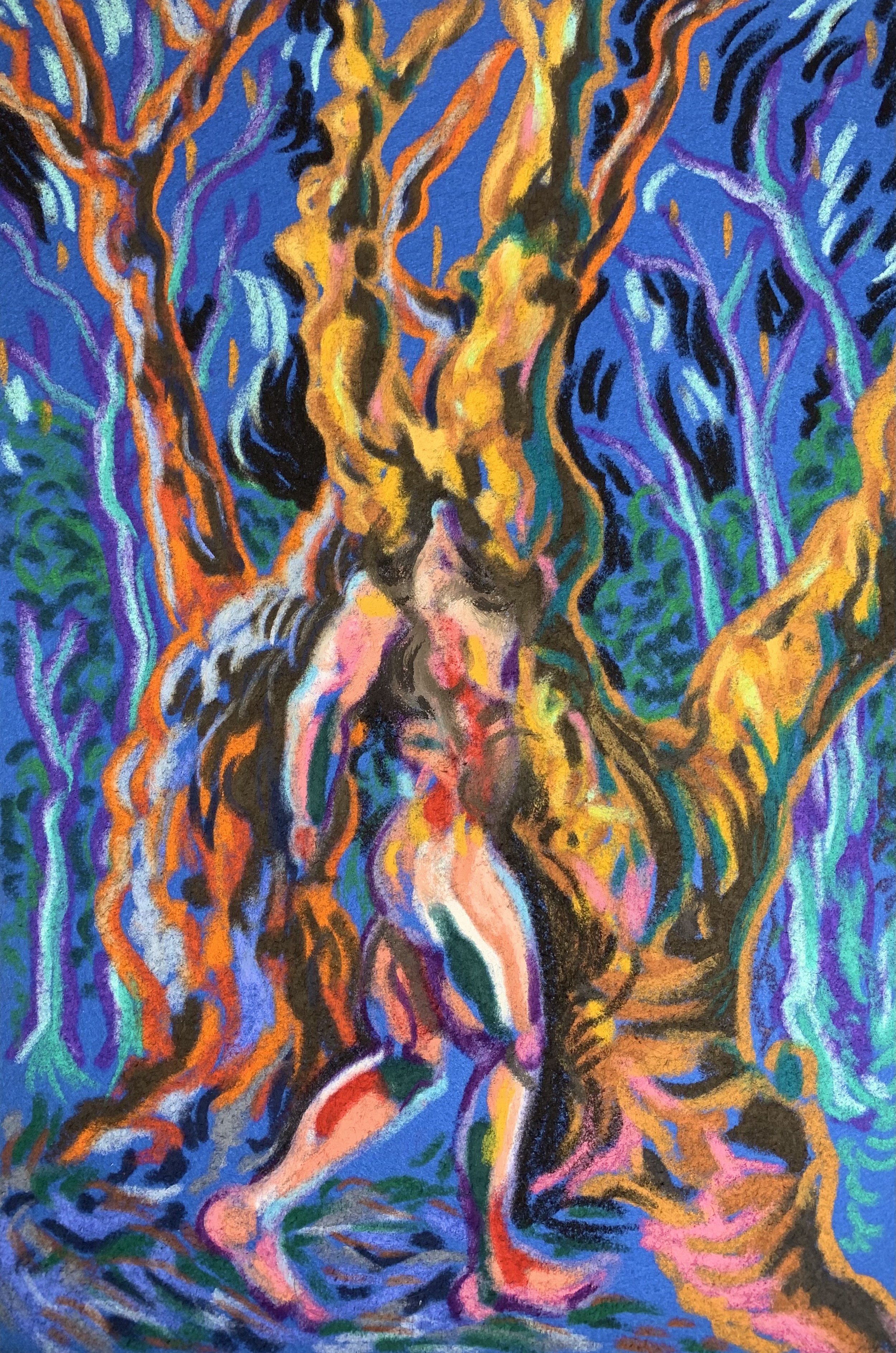 걷는 밤. 45x30cm, 2022.jpeg