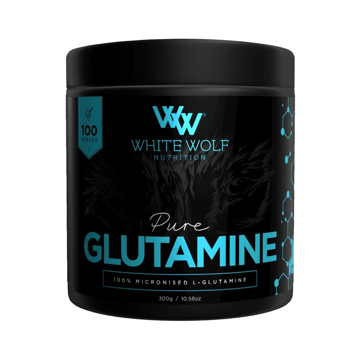 Glutamine 300g white wolf