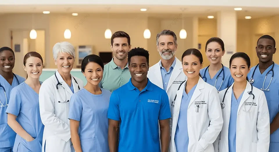 diverse-group-of-smiling-healthcare-professionals-standing-together