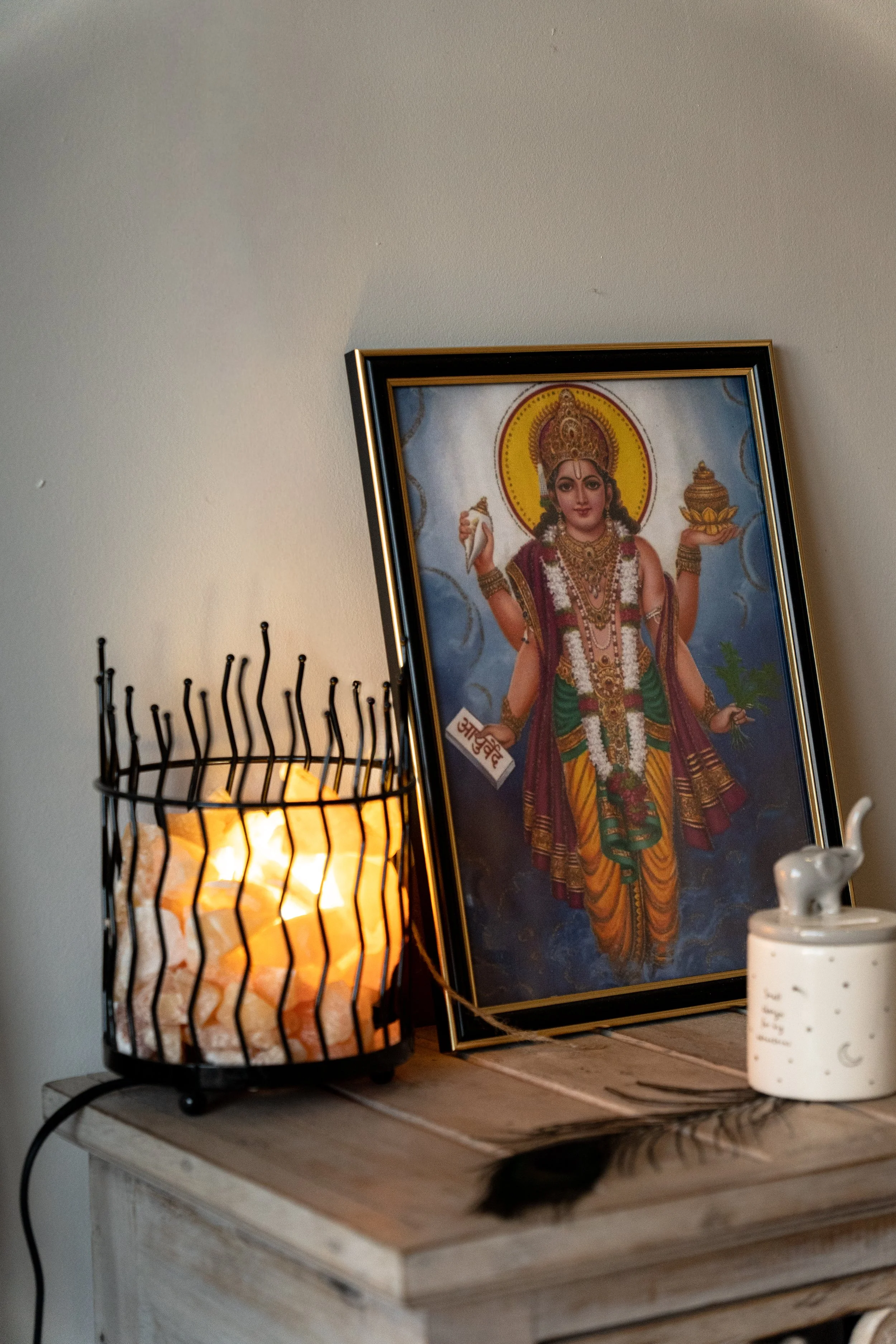 Décoration et cadre spirituel photographiés lors des Estivales.