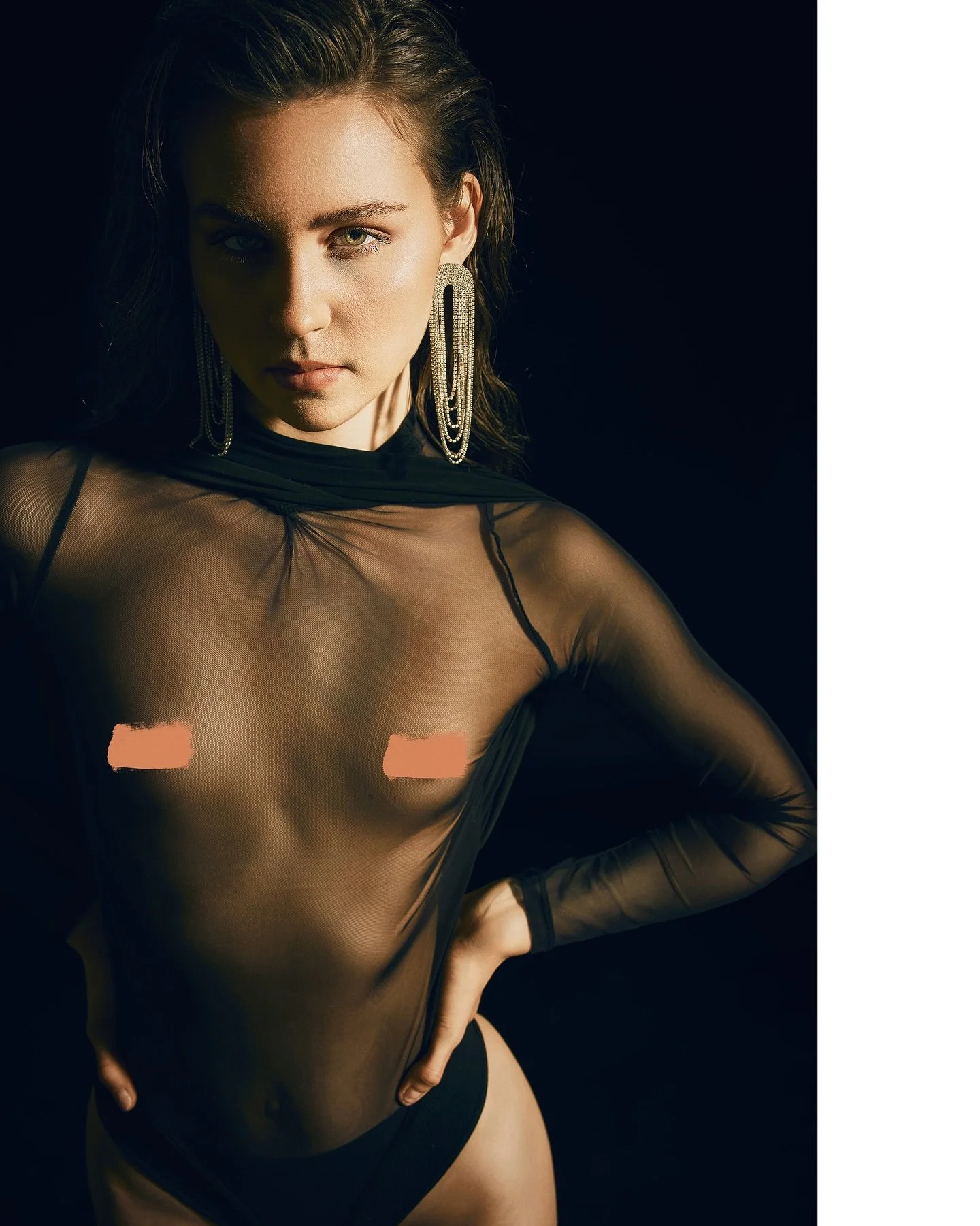 &Eacute;toffe She wore fragility as if it were strength

The sheer veil did not conceal, it revealed. Not weakness, but resilience. Not mystery, but certainty. Her presence was fabric and flame in the same breath.

Photography &amp; Post Production: 