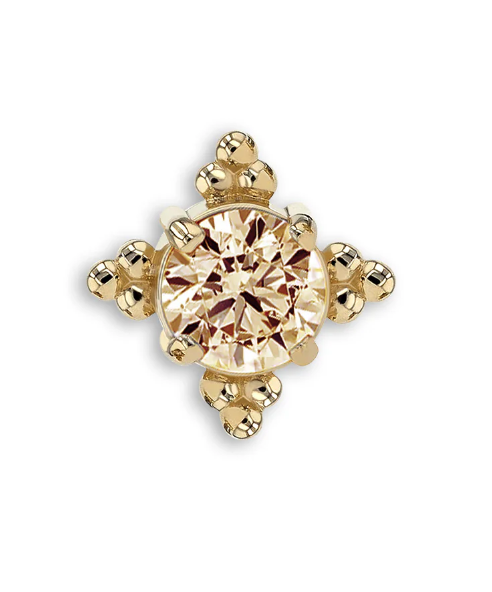 Zia - 18ct yellow gold champagne