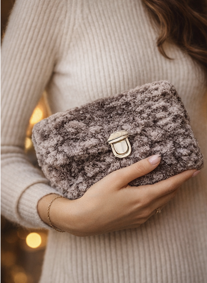 Pochette Serata Glam Grigia