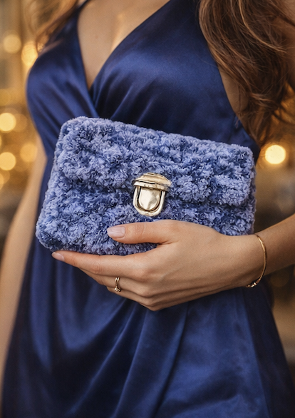 Pochette Serata Glam Blu