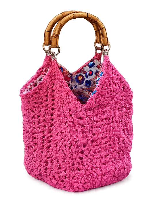 Borsa Intreccio Rosa