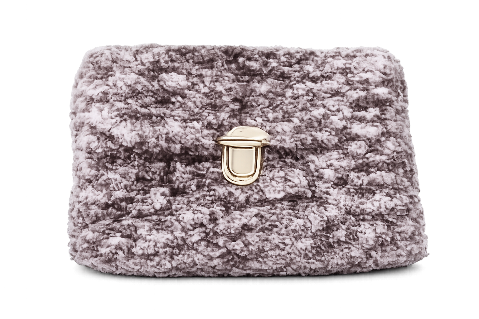 Crocheted grey clutch with silver clasp.png