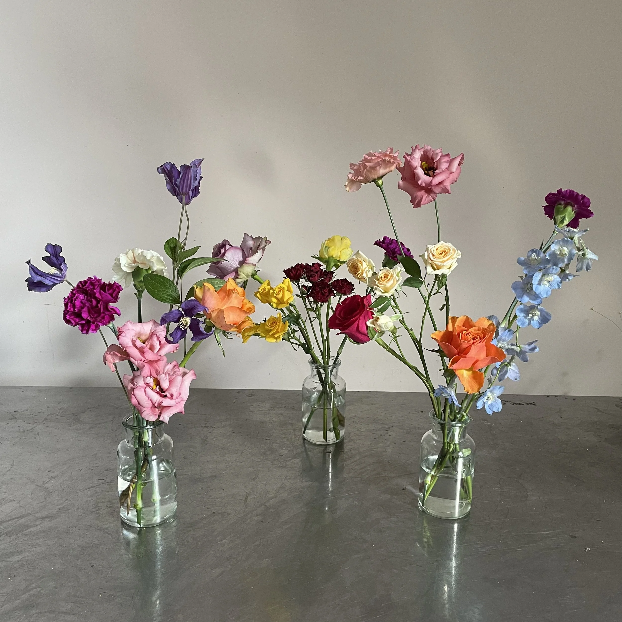 Bud vase, 3-5 stems per vase, £15